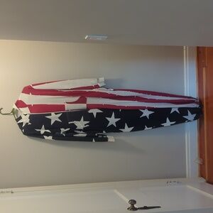 USA Flag Cotton Hooded Zip-Up Coverall - XL